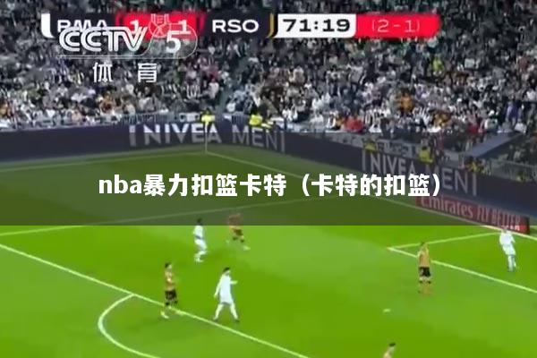 nba暴力扣篮卡特(卡特的扣篮)